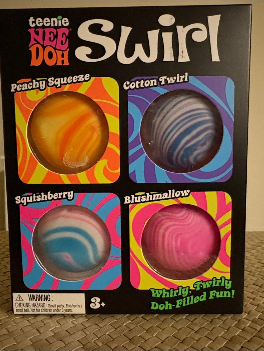 Authentic Genuine Schylling teenie Needoh Swirl 4 Pack New Sealed